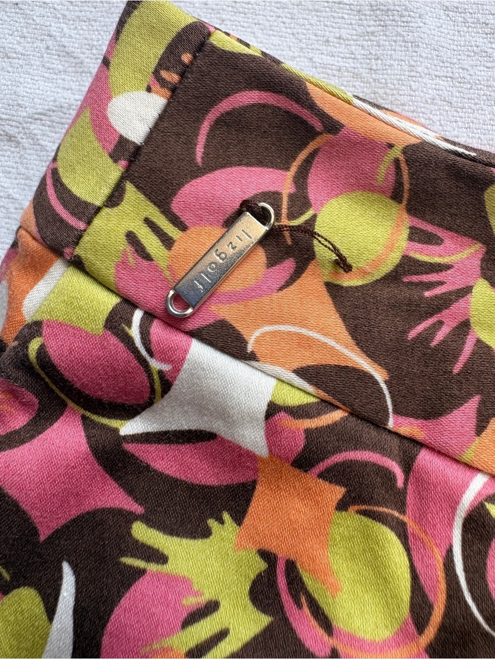 Liz Golf Floral Pleated Skater Skirt in Pink, Yellow & Brown SZ 12P, deportes - Picture 4 of 16